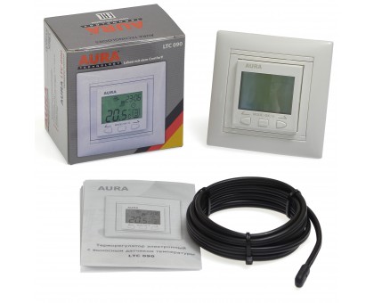 AURA LTC 090 WHITE - программируемый терморегулятор для теплого пола