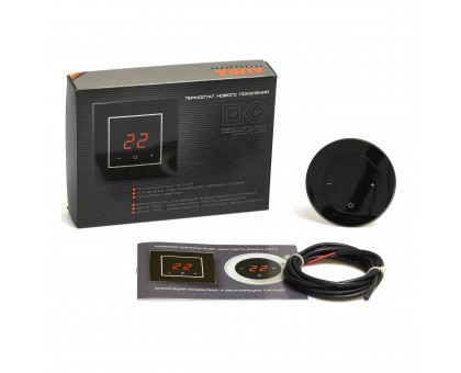 AURA RONDA 9005 BLACK CLASSIC - терморегулятор с сенсорным экраном