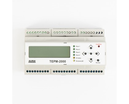 AURA ТЕРМ-2000 - программируемый терморегулятор на DIN-рейку для систем антиобледенения